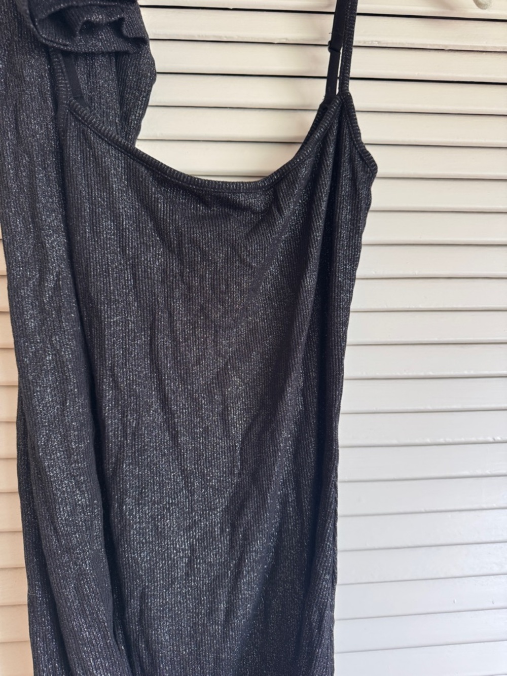 SKIMS Black Shimmer Slip Maxi Dress - Picture 4 of 6